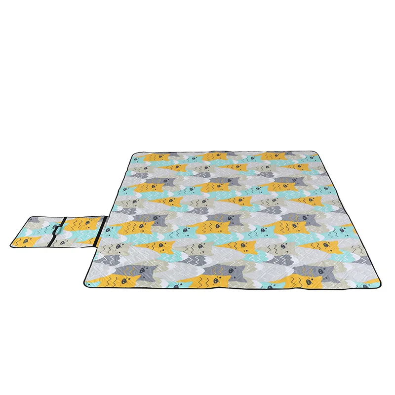 Damp Proof Mat Outdoor Picnic Mat Ultrasonic Aluminum Film Waterproof Picnic Cloth Camping Thickened Folding Beach Mat Picnic