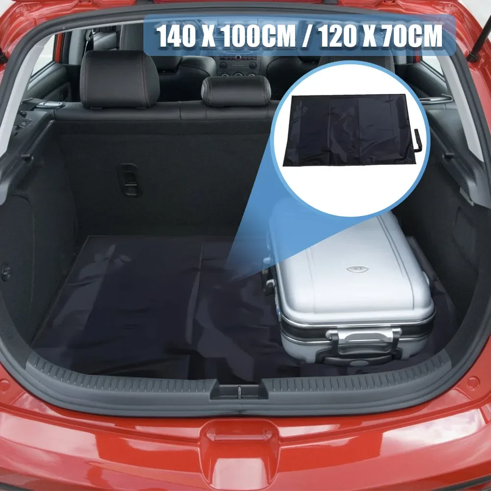 1PC Universal Waterproof Polyester Fiber Cargo Mat Portable Dustproof Luggage Liner Pet Mat for Car SUV Trunk Protection