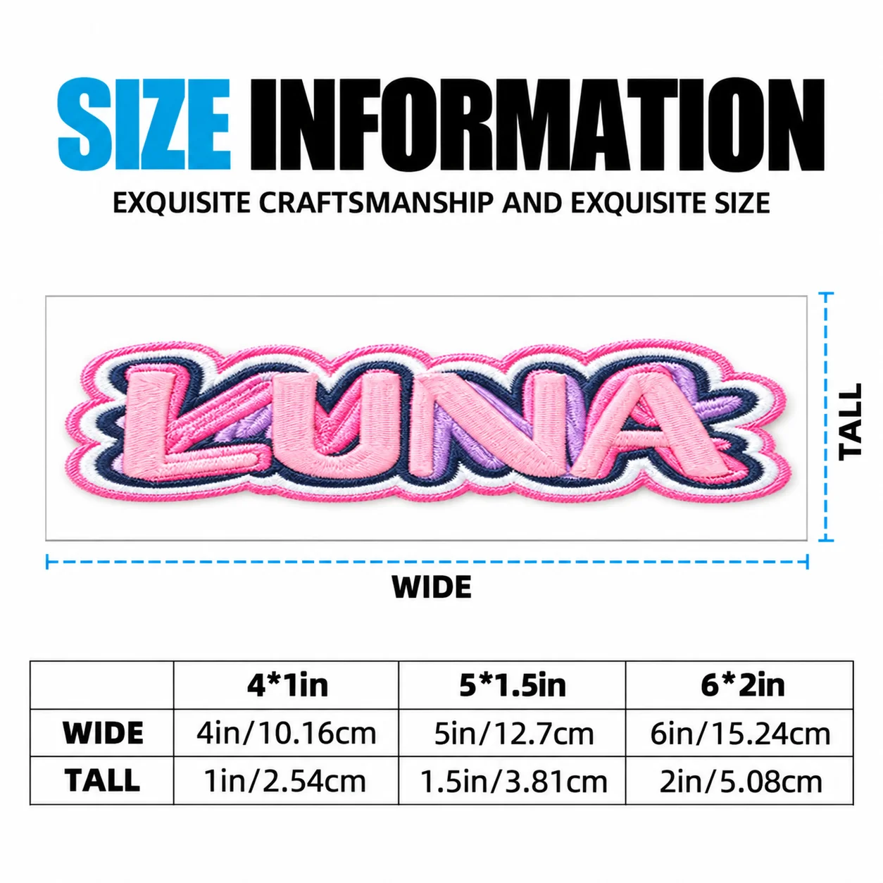 Custom Name Embroidered Patch Self Adhesive Fabric Badge Personalized Text Applique for Jackets Hats Backpacks DIY Apparel Decor