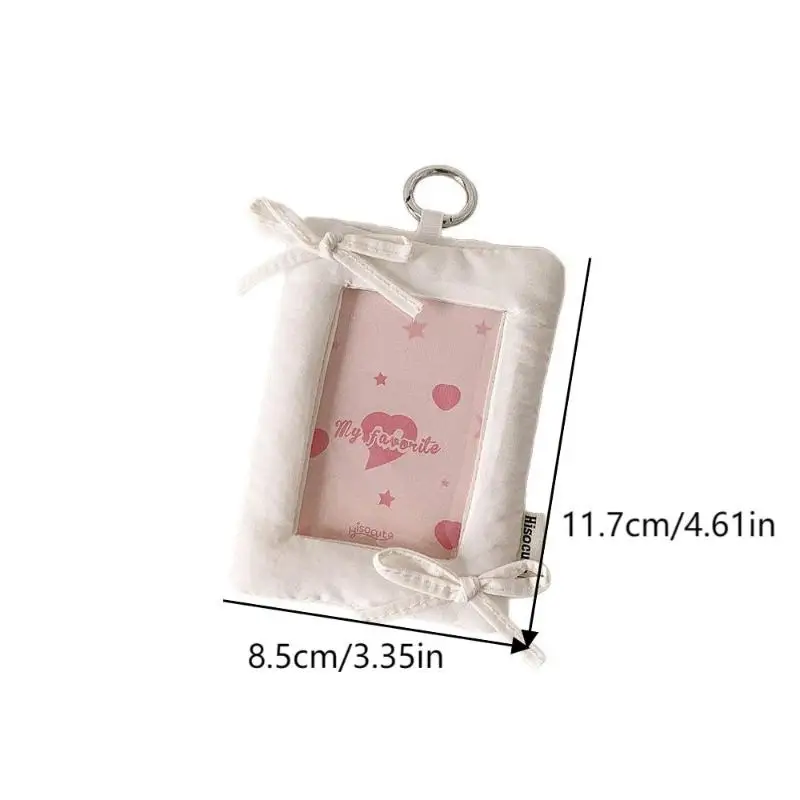 العصرية القوس المفاتيح Photocard كم؛ واقية المعبود صور حامل كيس مزموم قلادة Mementos