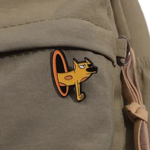 Broche de anime transfronteiriço criativo de gato e cachorro colorido, broche de desenho animado de filme e televisão, acessórios de roupas, alfinete de colarinho 8 principais vendas pins filme - №5