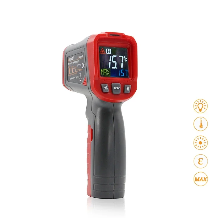 Termómetro infrarrojo Digital IR medidor de pistola de temperatura láser-18 ~ 550 grados centígrados/0 ~ 1022 Fahrenheit Termometro