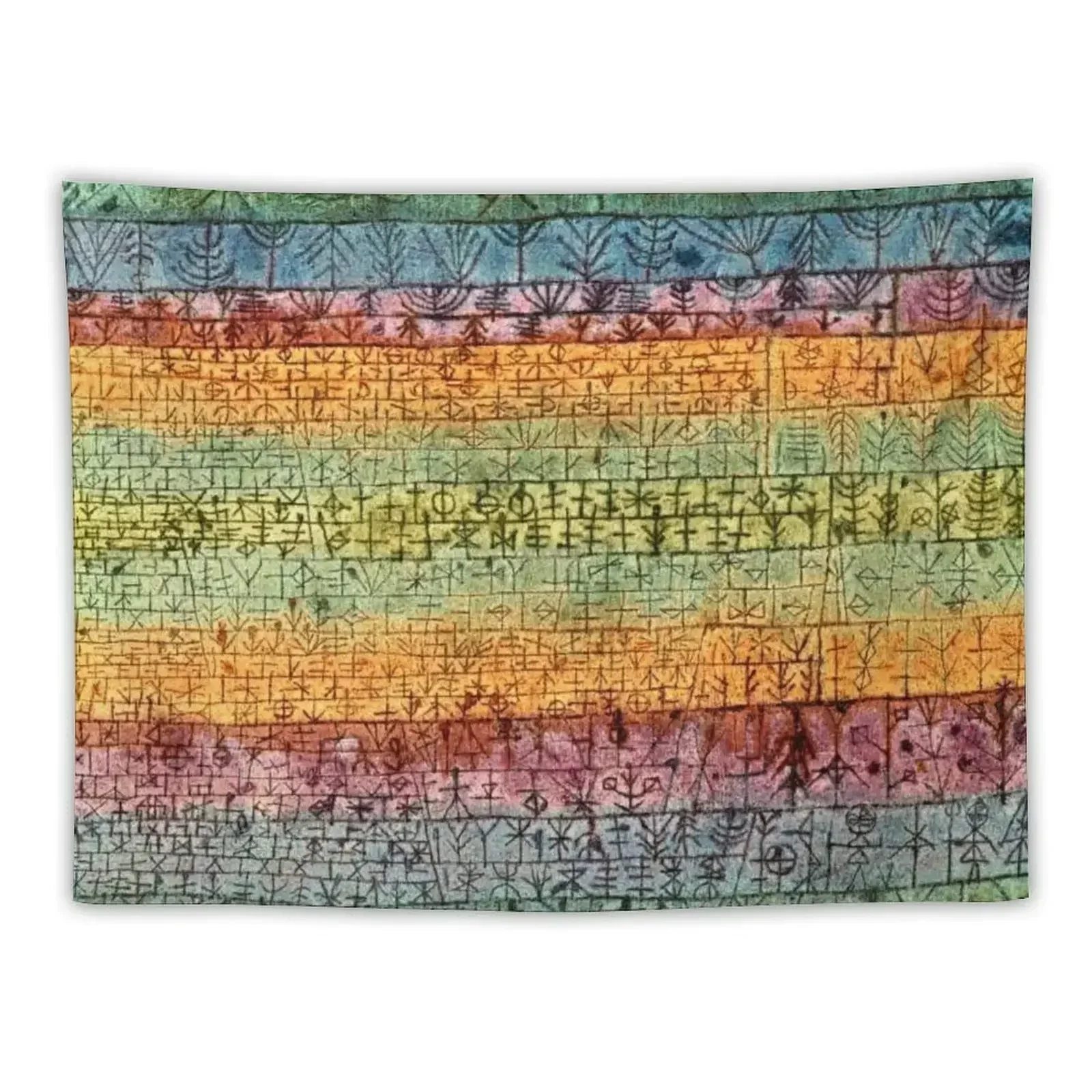 

Paul Klee artwork, Tree Nursery Tapestry Wall Decoration Items Home Decorators Bedroom Decor Aesthetic Tapestry