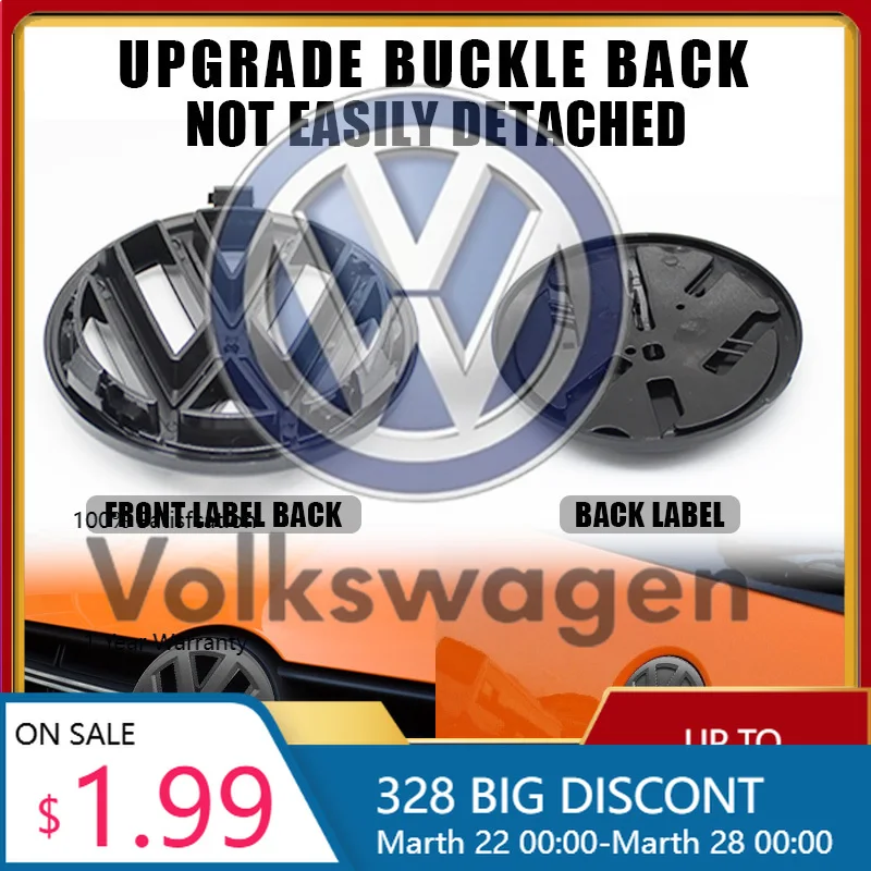 

Наклейка на автомобиль для VW VOLKSWAGEN, новый комплект из 2 штук: значок на переднюю решетку + эмблема на крышку багажника, аксессуары для VW Volkswagen POLO 2011-201