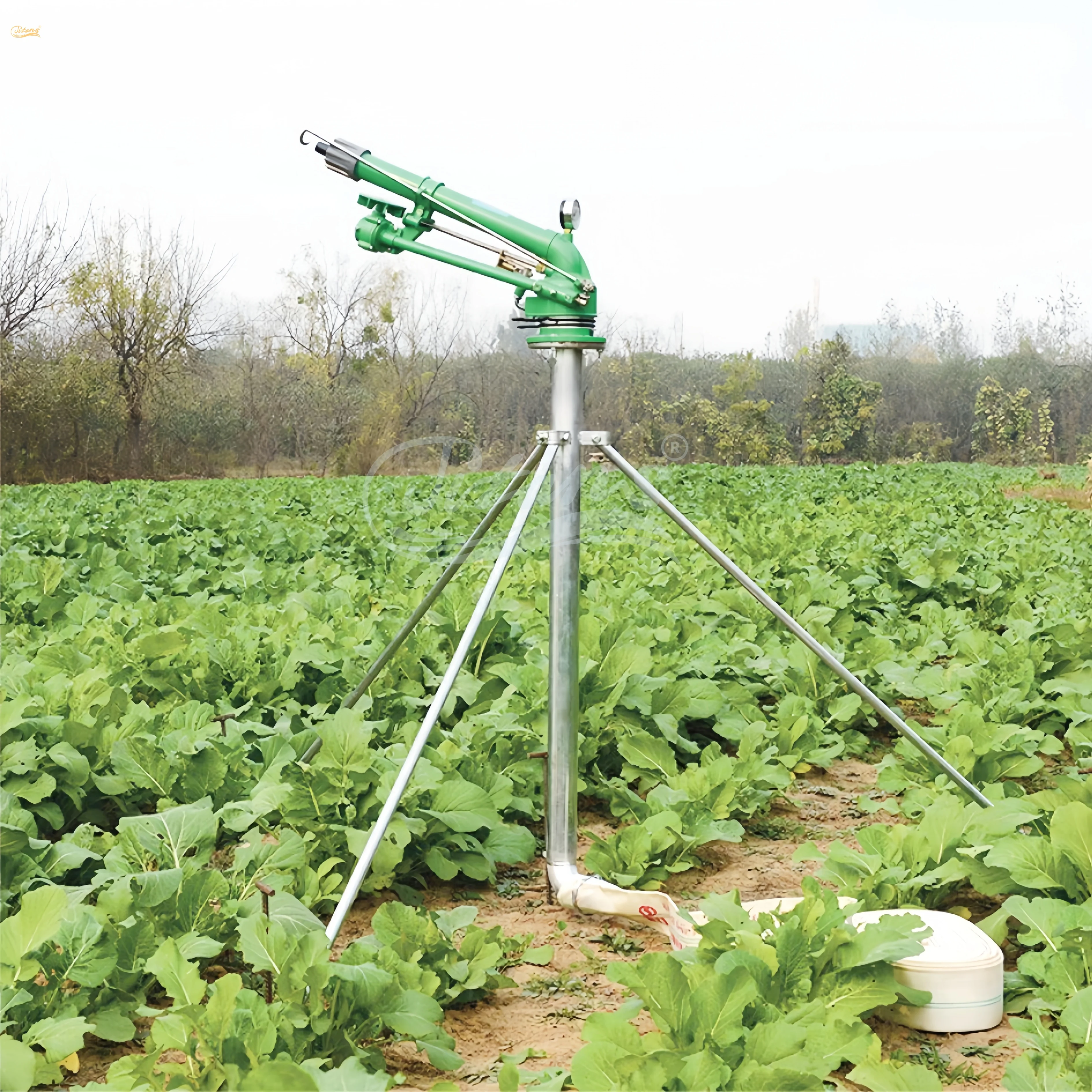 Titans Automatically 360 Degree Rotating Rain Sprinkler Gear Drive for Farm Lawn Watering Irrigation System