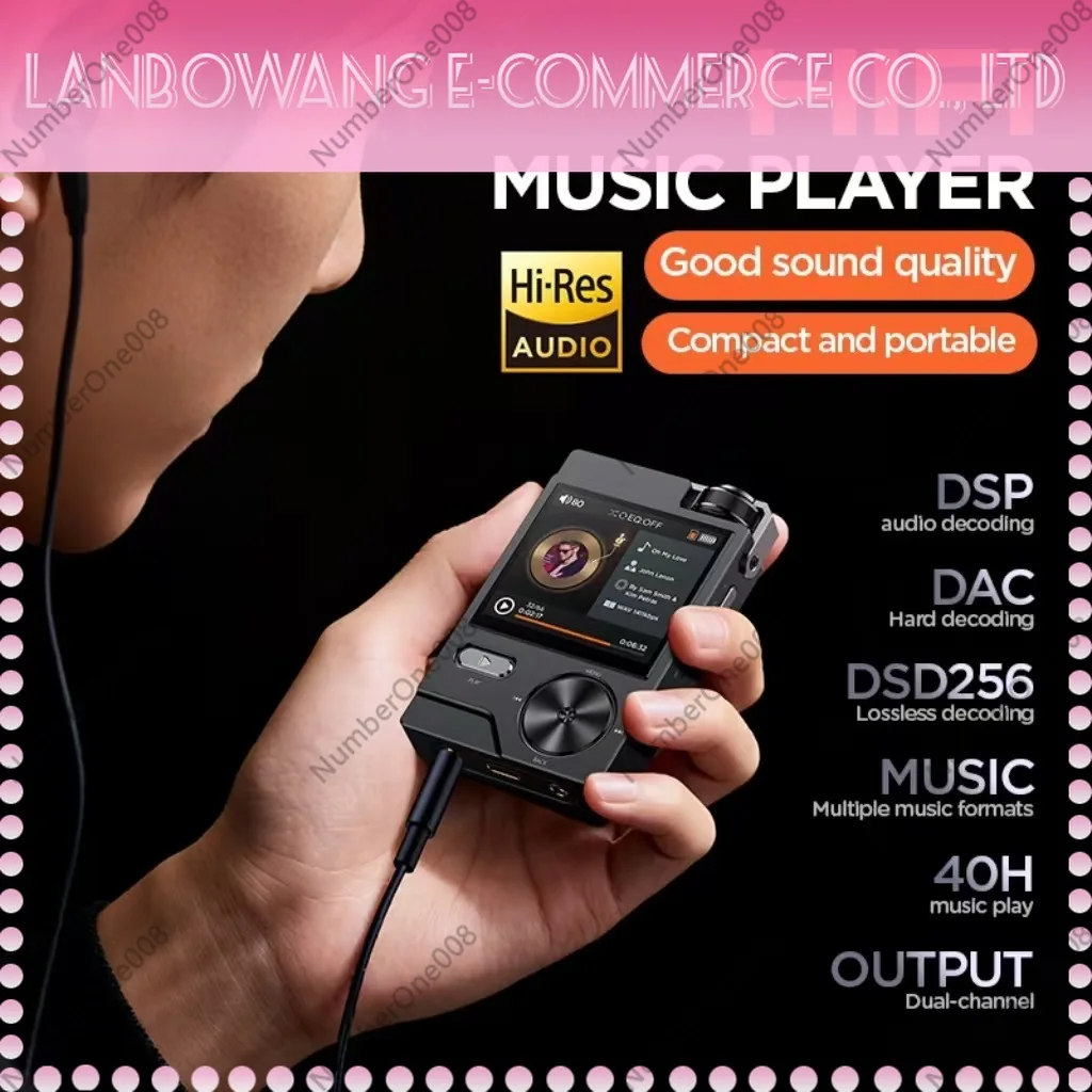 Portable HiFi Music Player Lossless DSD256 High-Resolution Audio MP3 Player
