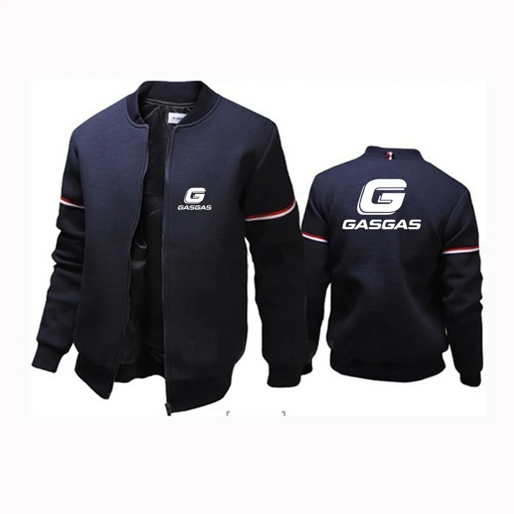 2024 Spring Autumn Men's Motorcycles GasGas Logo Print Casual High Quality Cotton Popular Sweatshirt Fashion Flight Jacket Coats