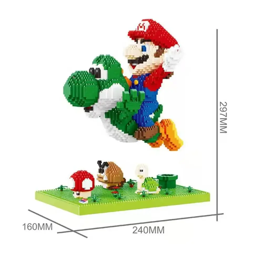 Flying Super Mario Action Figure Toy Doll for Boys Girls Decompression Anime Assemble Puzzle Toys Children\'s Xmas Birthday Gift