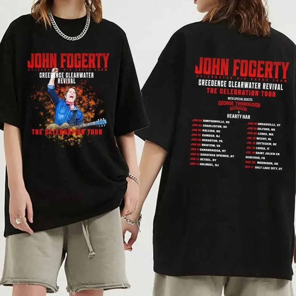 

John Fogerty The Celebration Tour 2024 T-Shirt All Size S-3XL Gift For Fans