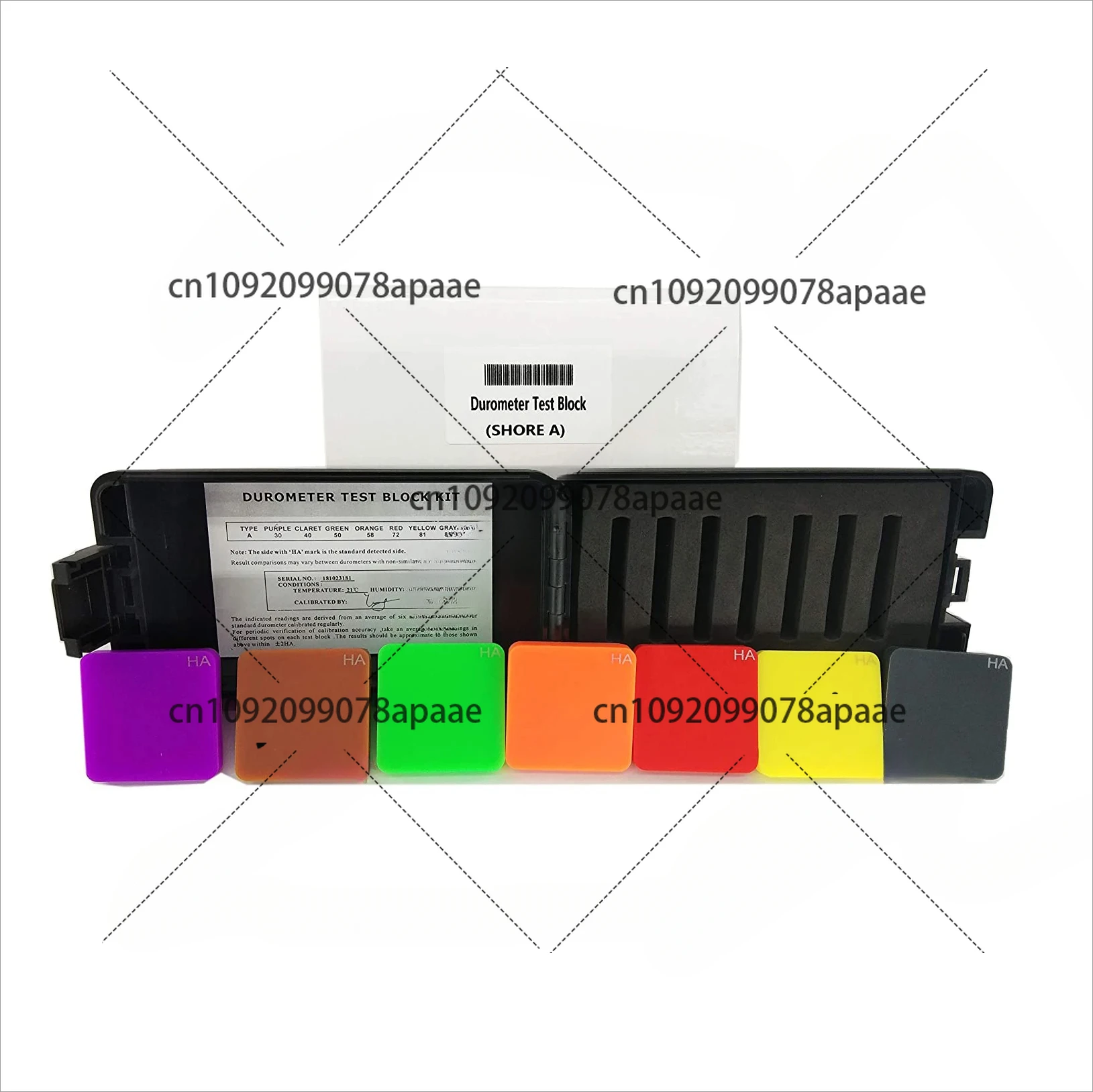 A Type Rubber Hardness Block Test with Durometer Test Block Kit Durometer Type A Durometer Test Block Color Black