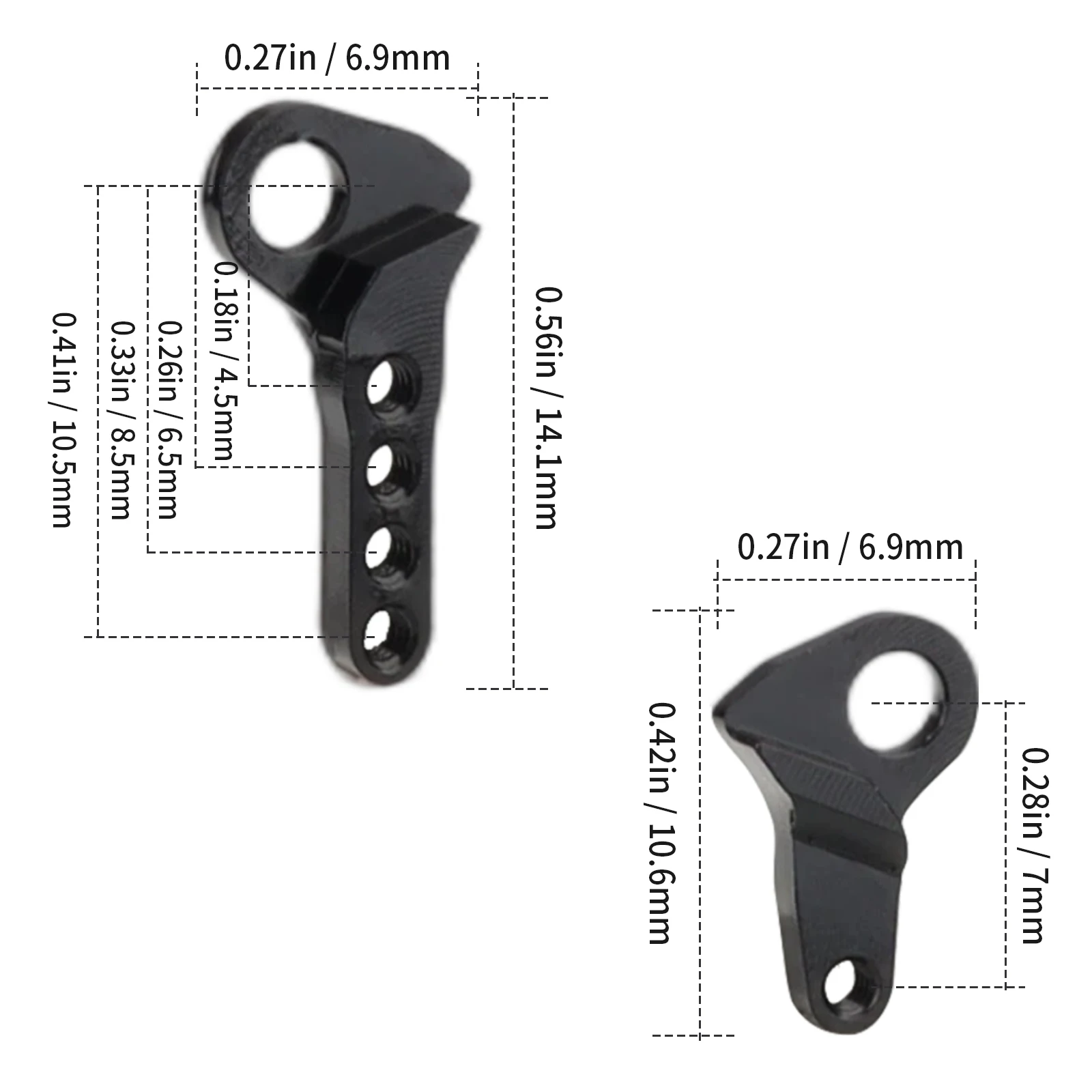 Hobbypark Aluminum Suspension Flex Blades for Axial SCX30 1/30 RC Crawler, High Articulation, Increased Ground Clearance, Durabl