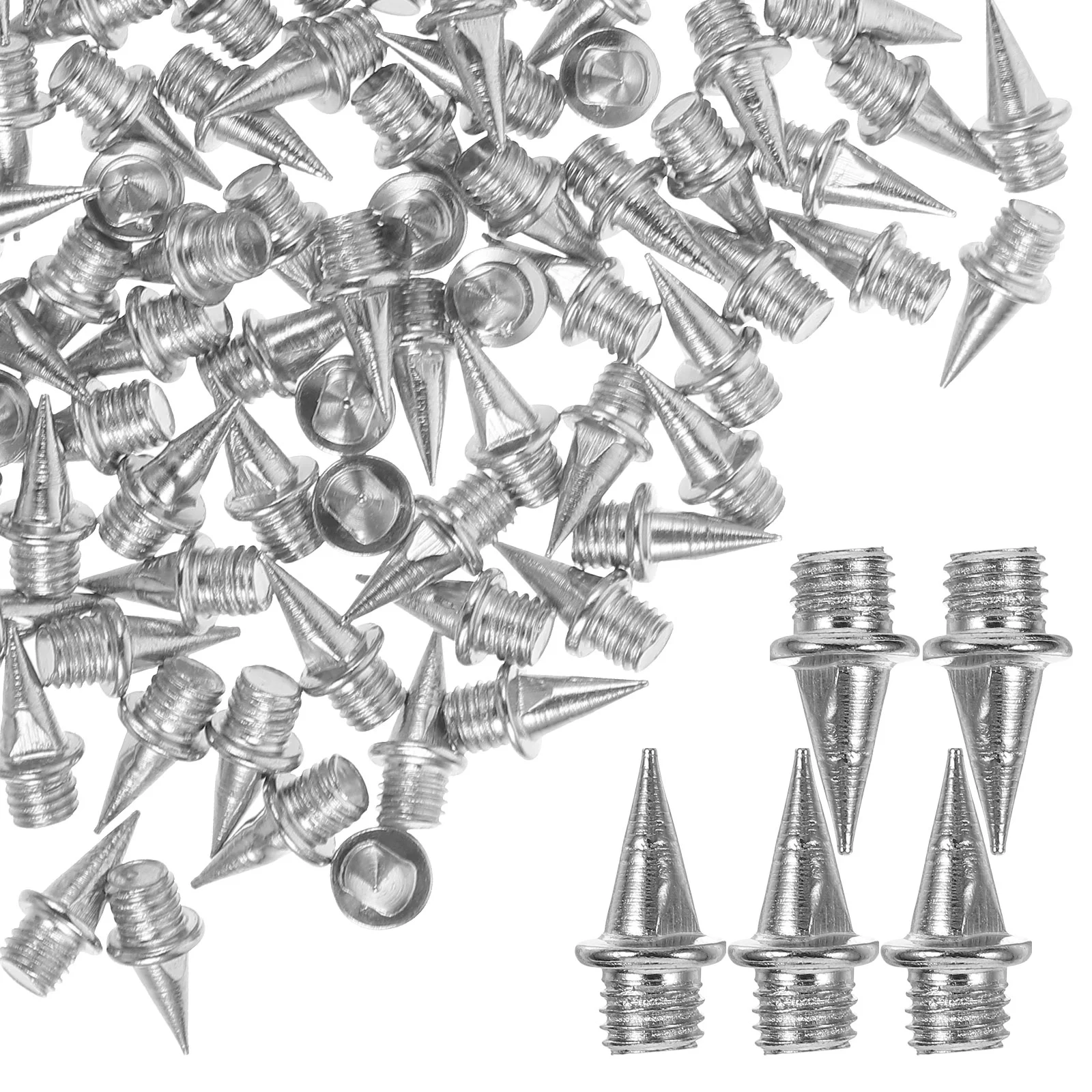 

110 Pcs Cone Shape Shoe Spikes Hard Steel Running Spikes For Shoes Men Lightweight Spikes Replacement Jump Spikes