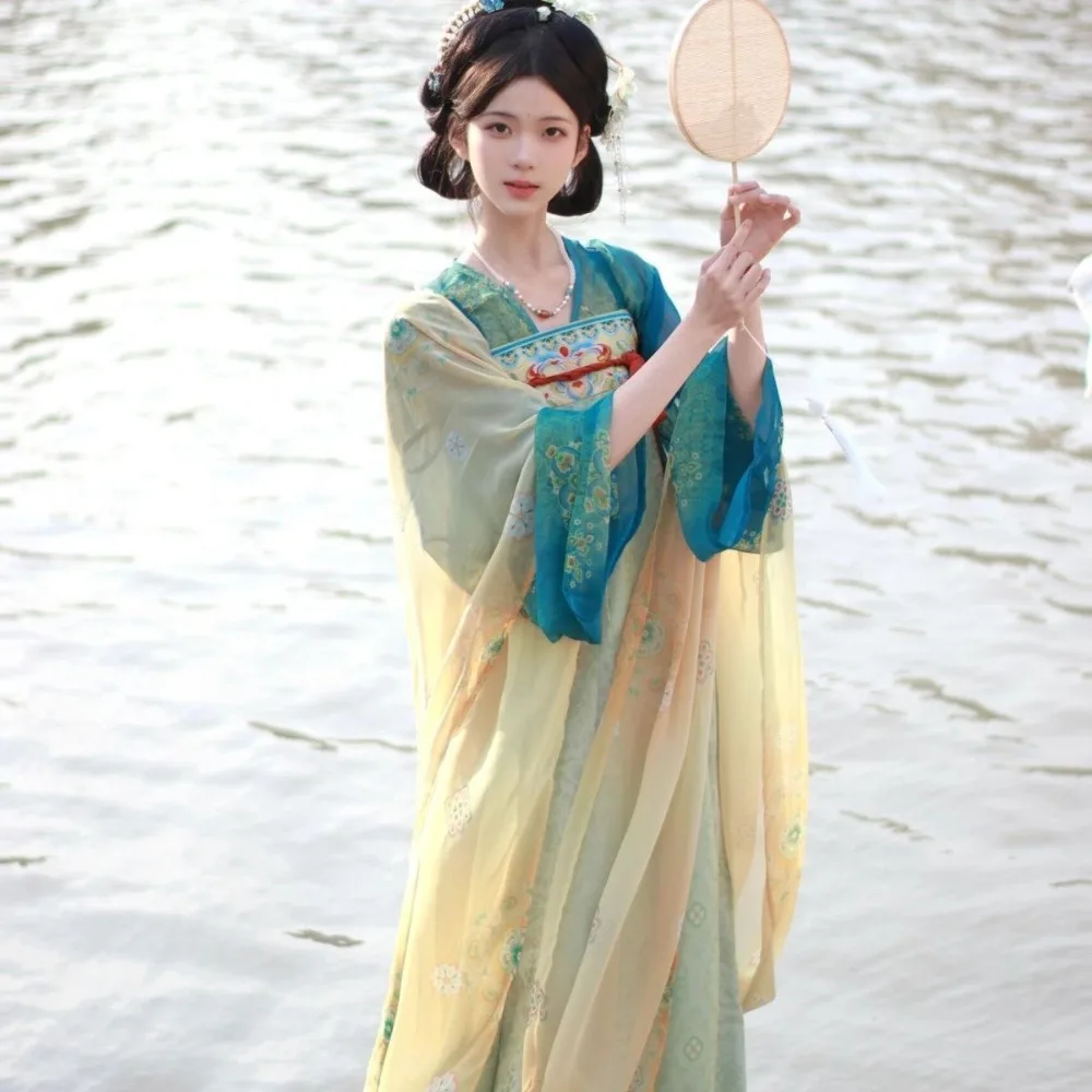 

‌New Tang Dynasty Hanfu Set - Women's High-Chest Ruqun Hanfu China Dress Costume Chinese Traditional Outfit