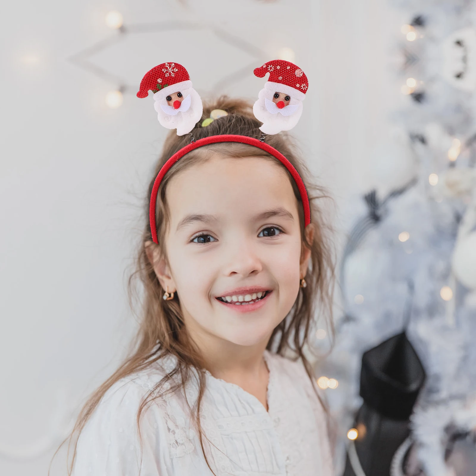 

12 Pcs Christmas Decoration Headband Xmas Party Eyeglasses Costume Props Hair Accessory Headwear