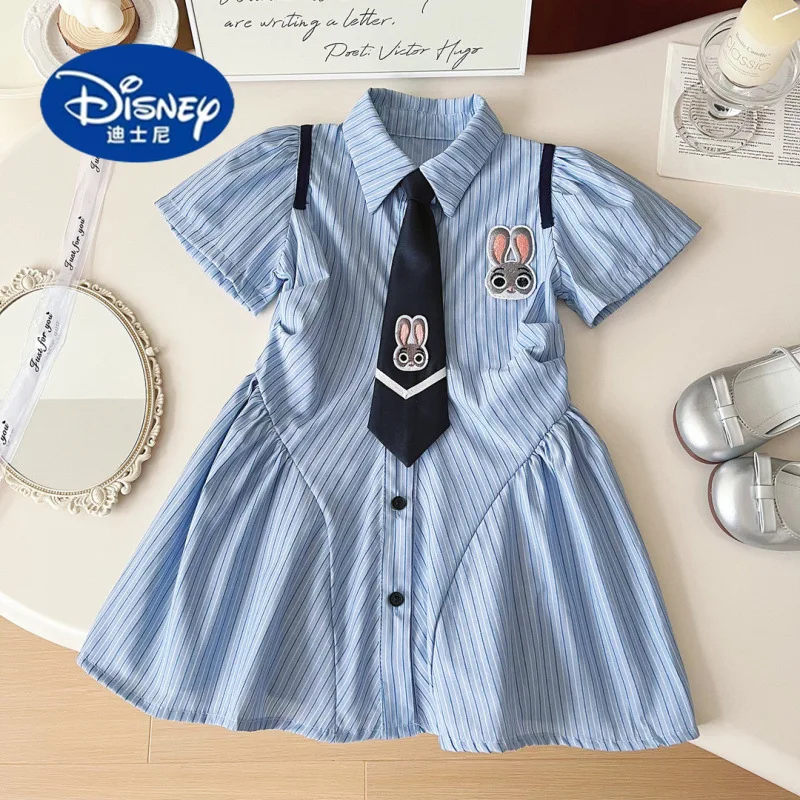 

Disney Girls' Polo Shirt Dress 2025 | Classic Striped Shirtwaist Dress with Princess Style for Toddler & Kids