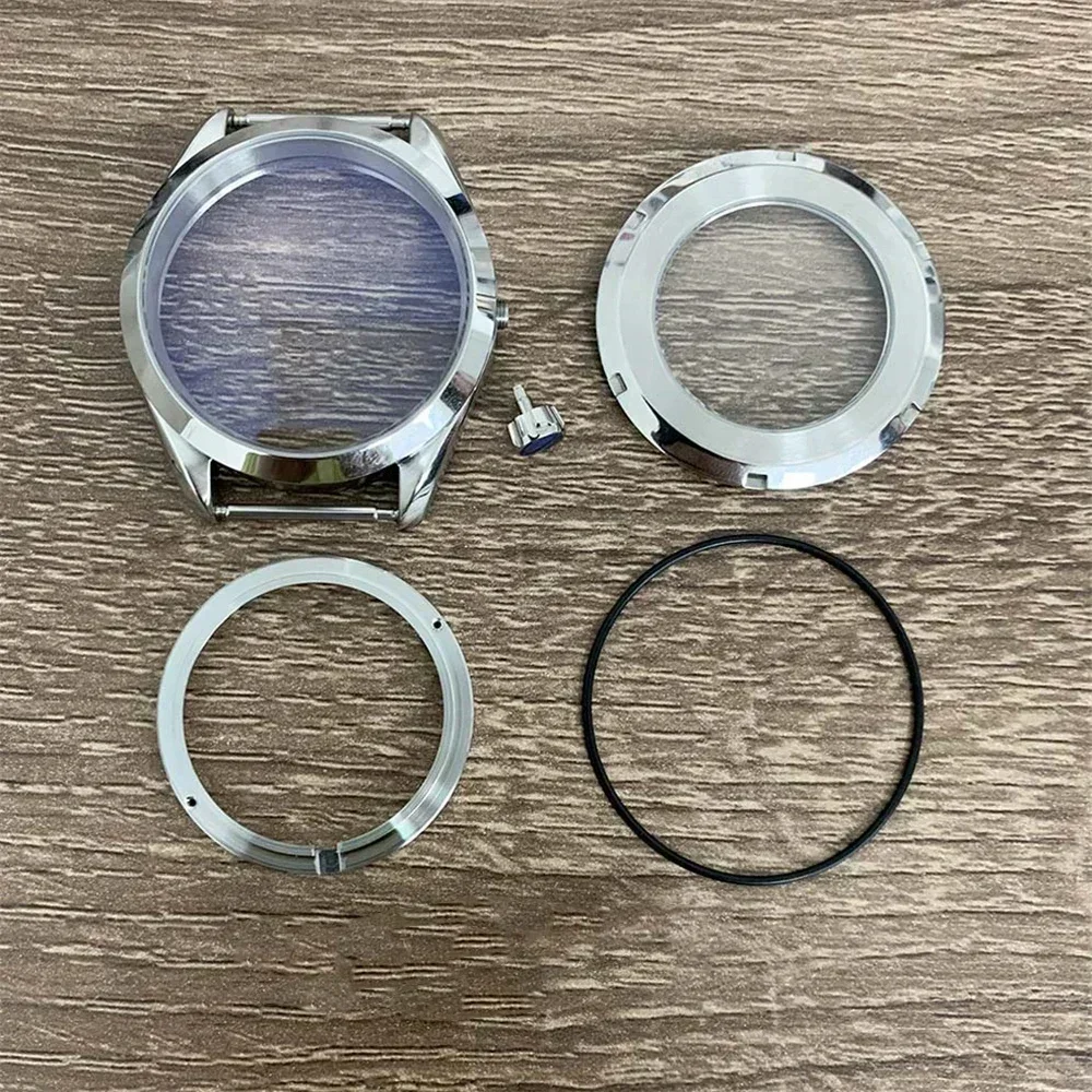 

41mm NH35 Case 316L Stainless Steel Sapphire Glass Mirror Watch Case Fits for NH34 NH35 NH36 4R 7S Movement 33.5mm Dial NEW DIY