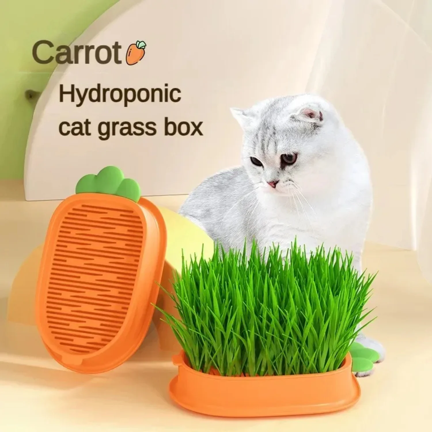 Pet Cat Sprout Dish Growing Pot Hydroponic Plant Cat Grass Germination Digestion Starter Dish Greenhouse Grow