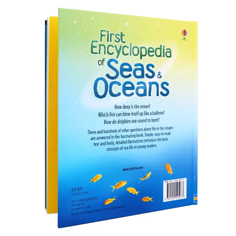 First Encyclopedia of Seas and Oceans, Children's books aged 3 4 5 6, English Popular science picture books, 9781409525073