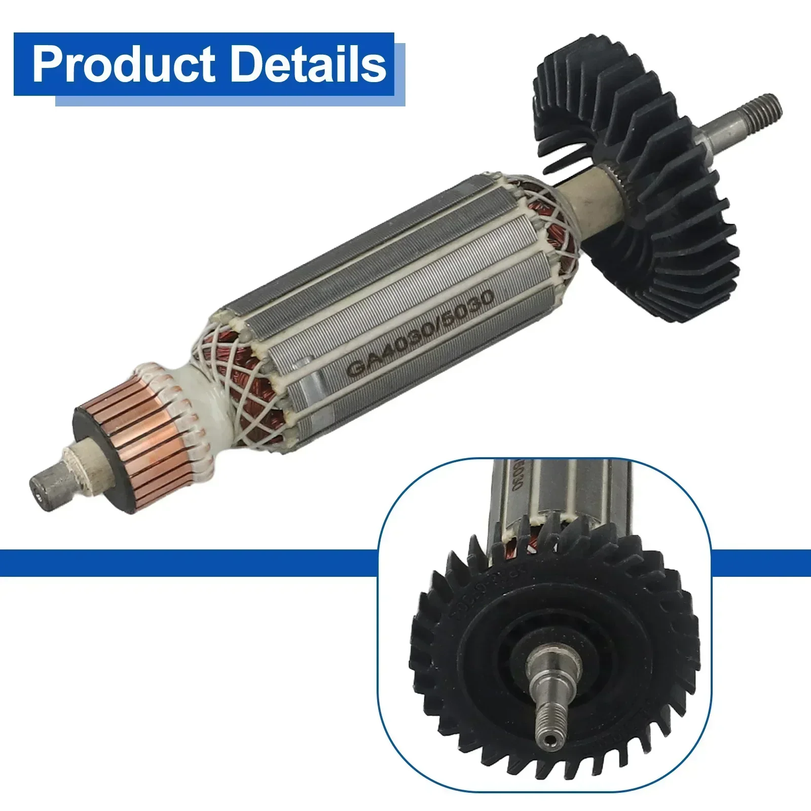 Imagem -03 - Peça de Reposição de Âncora de Rotor de Armadura para Ga5030 Ga4530 Ga4030 Ga5034 Ga4534 Ga4031 Moedor de Ângulo Acessórios de Ferramentas Elétricas 1