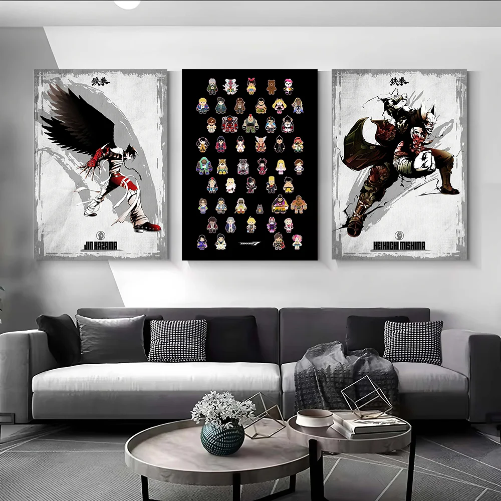 TEKKEN Canvas Print Perfect Gift for Fans Lovers Personalized Wall Art Poster for Room Decoration Decorative Picture Paintings