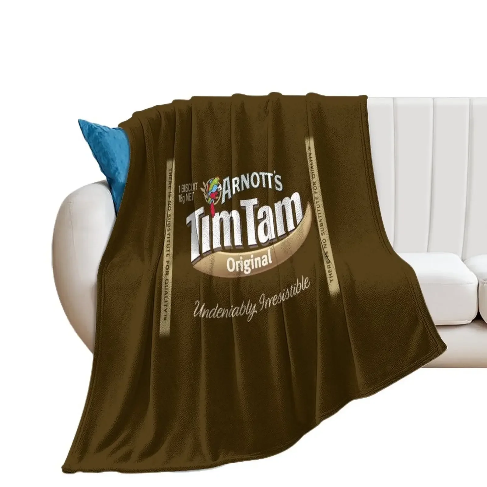 

Arnott's Tim Tam Chocolate Biscuits design Throw Blanket Decorative Beds Decoratives Soft Plaid Sofa Blankets