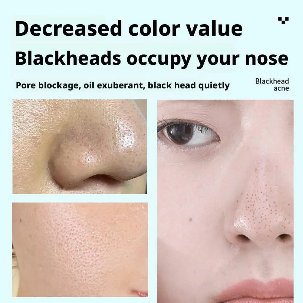 블랙헤드 제거 마스크 살리실산 대나무 숯 섬유 블랙헤드 제거제 여성, 남성을 위한 천연 스킨케어 모공 클리너