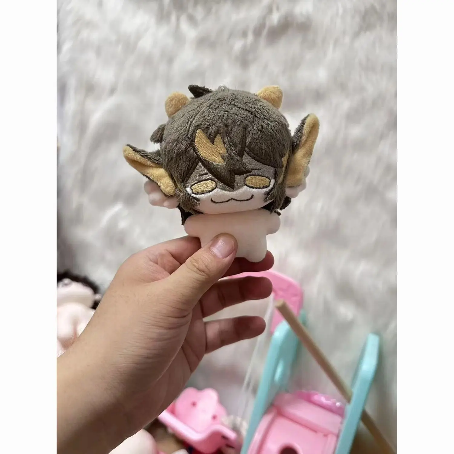 新しい 10 センチメートル Arknights リーコスプレぬいぐるみ本体かわいいアニメゲームドレスアップ服ぬいぐるみバックパックペンダントファンクリスマスギフト