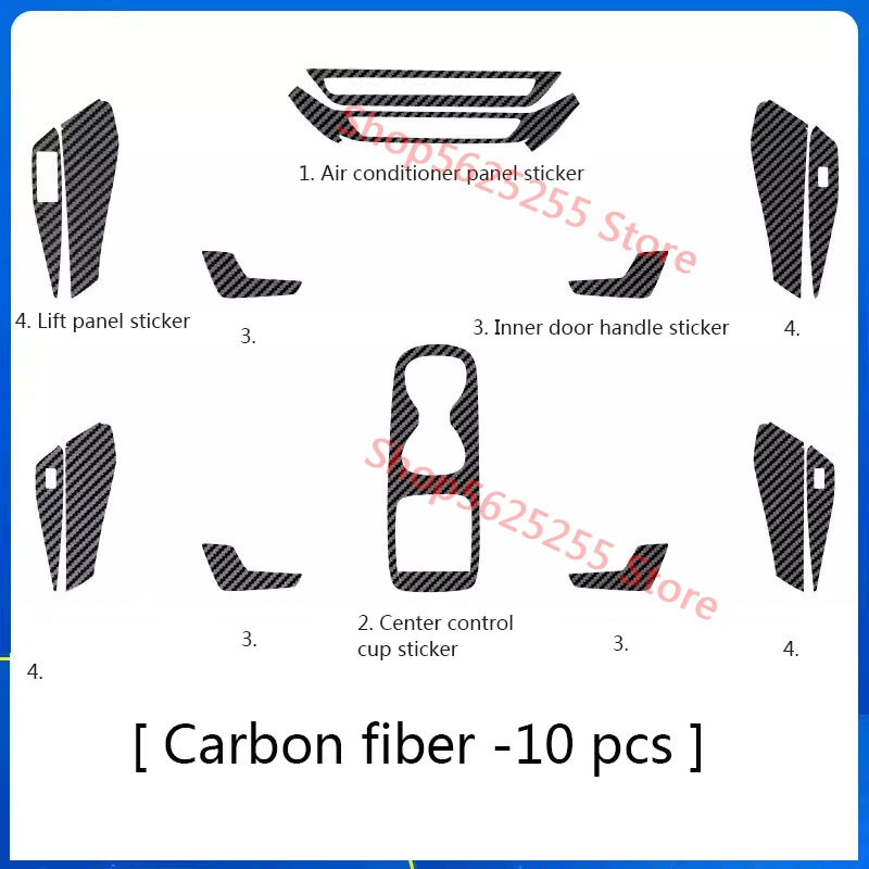 

For Volkswagen VW ID.3 ID3 ID 3 2021-2023 Car Central Control Protective Stickers Car Interior Decoration Modified Accessories