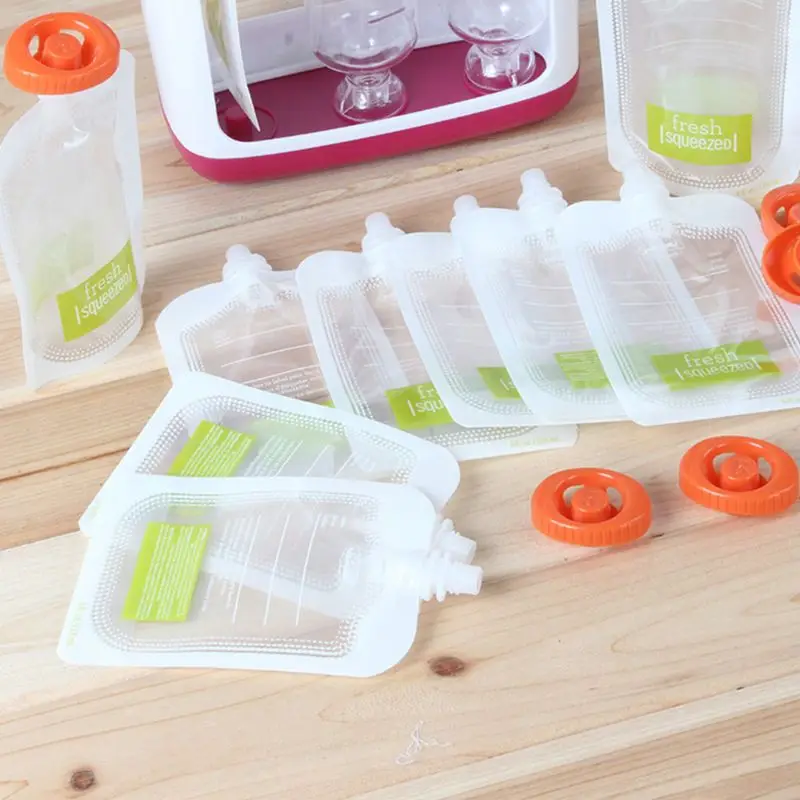 N80C Supplement for Fresh Storage Bag Puree Bag for Babies Single Use Packaging Dispenser Squeeze Bags Infant