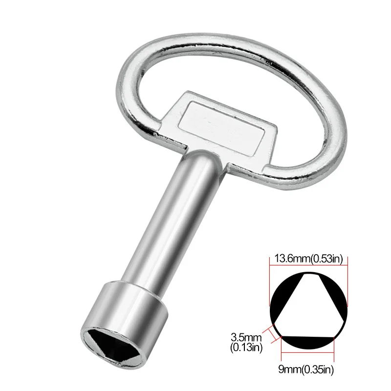 Multi-purpose Triangle Key Water Valve Triangle Wrench Motor Box Cabinet Door Elevator Door Lock Valve Key