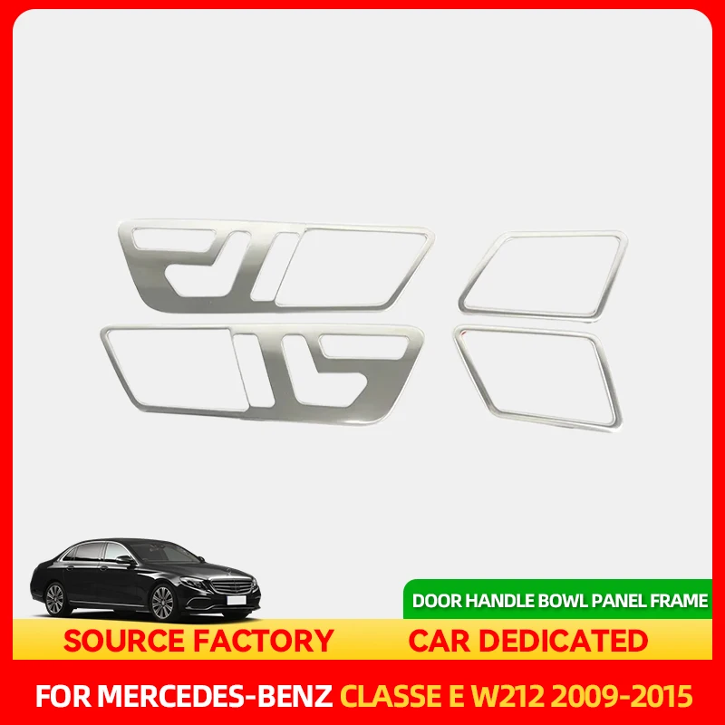 

Стайлинговые молдинги автомобиля, внутренняя дверная ручка, чаша, панель, накладка для Mercedes Benz E Class W212 2009-15, внутренняя отделка из нержавеющей стали Ac