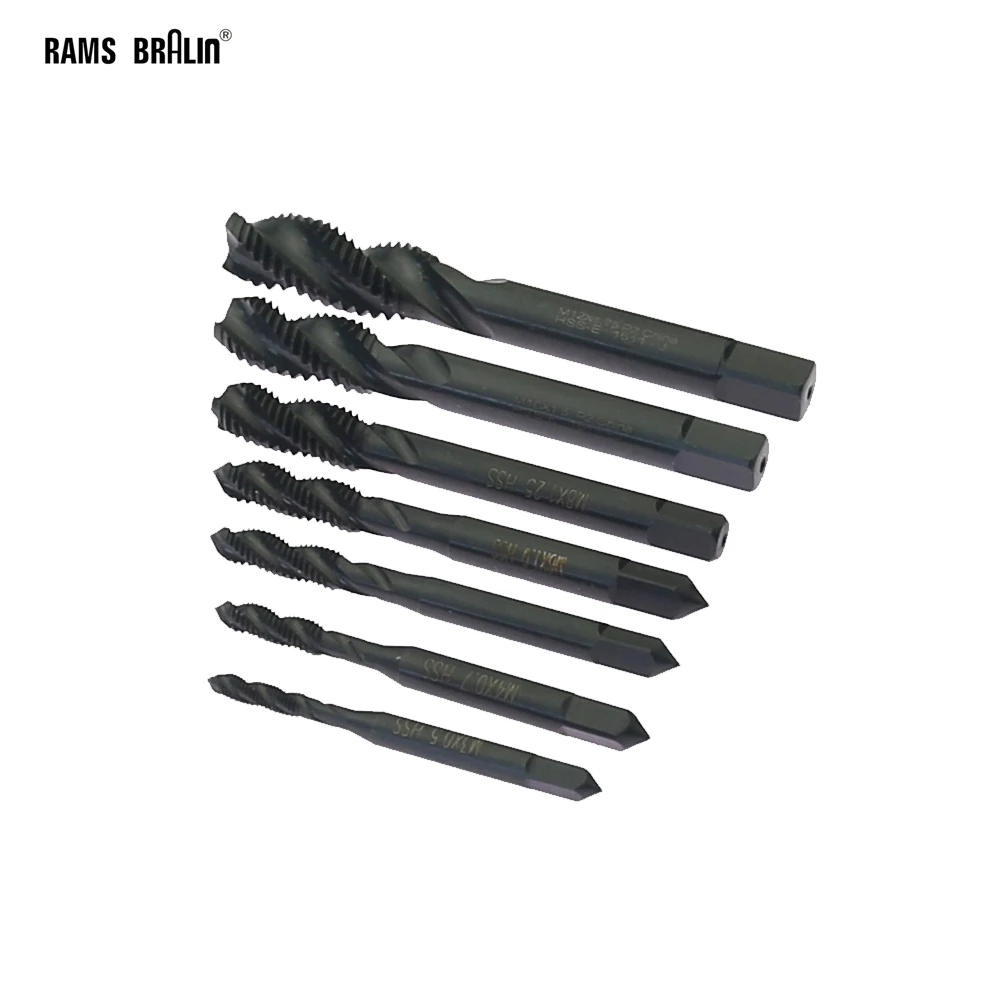 

1 piece Black Screw Tap set M3 M4 M5 M6 M8 M10 M12 Spiral Machine