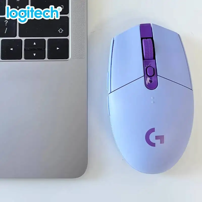 لوجيتك G304 لايت سبيد ماوس لعبة ماوس لاسلكي خفيف الوزن ومحمول سرعة الضوء ألعاب الكمبيوتر نفس الموديل بدون إصدار السائقGa