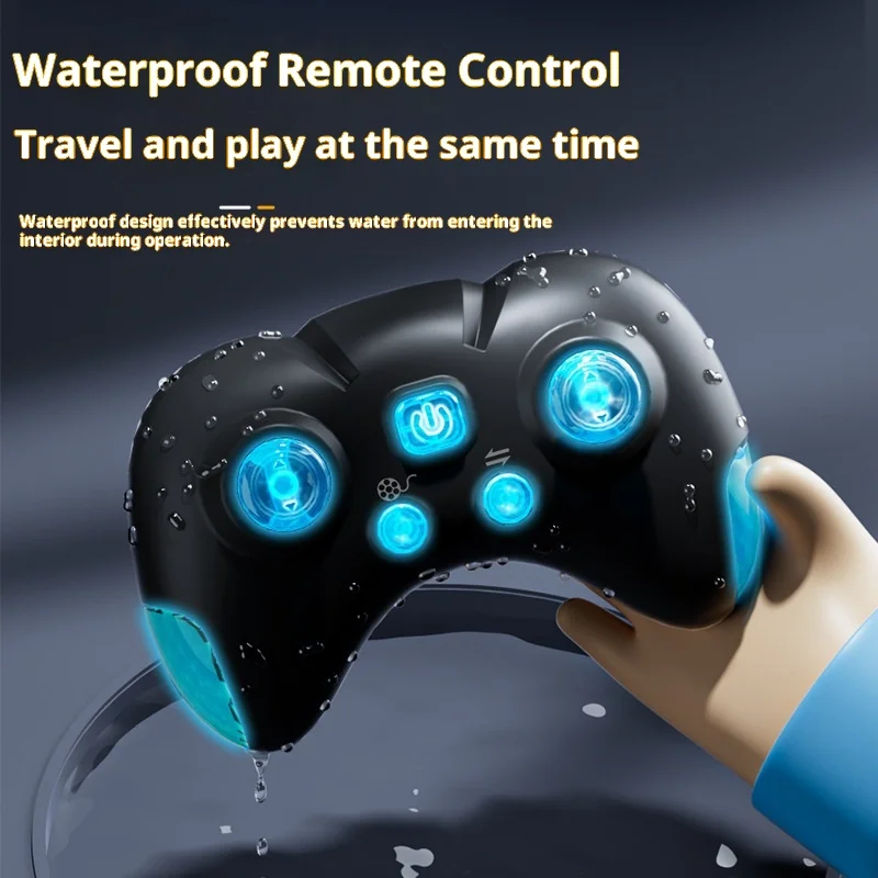 새로운 리모컨 상어 충전식 시뮬레이션 스윙 가능한 상어 리모컨 보트 어린이 장난감