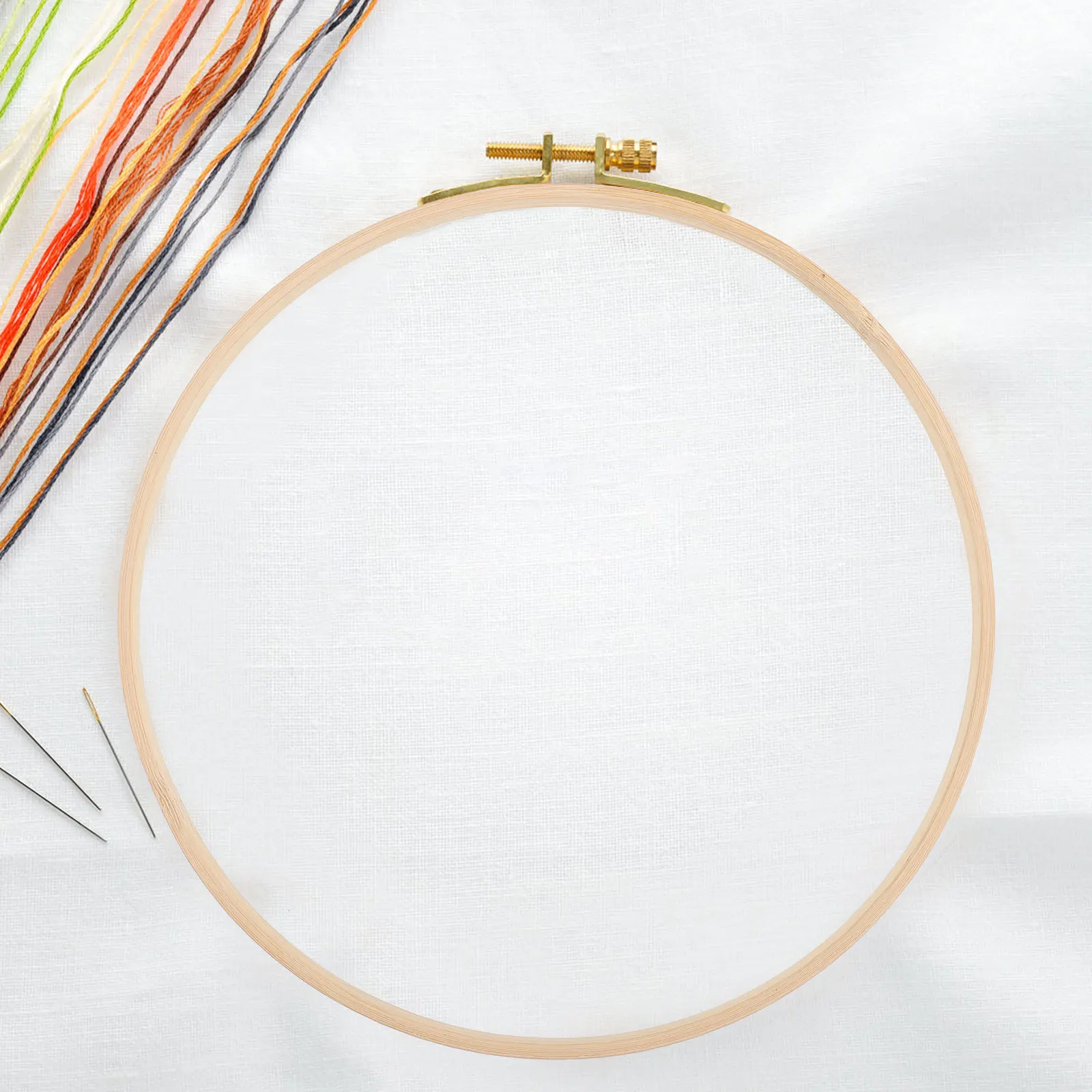 

4Pcs Bamboo Embroidery Hoops Premium Durable Reusable Cross Stitch Circles DIY Sewing Craft Tools 3 Inch Embroidery Hoop