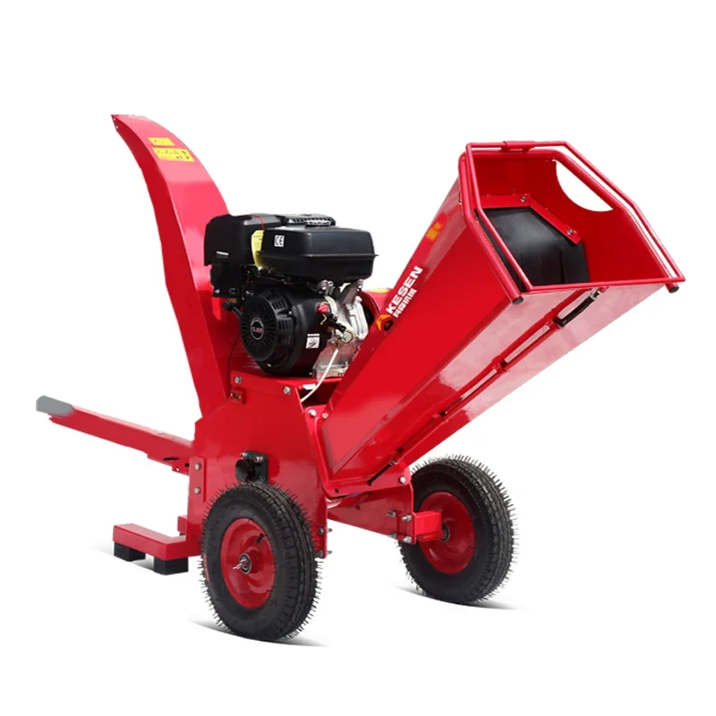 Kesen Wood Chipper Crusher 15Hp 120MM Chipping Diameter Trailer Mobile Wood Shredder