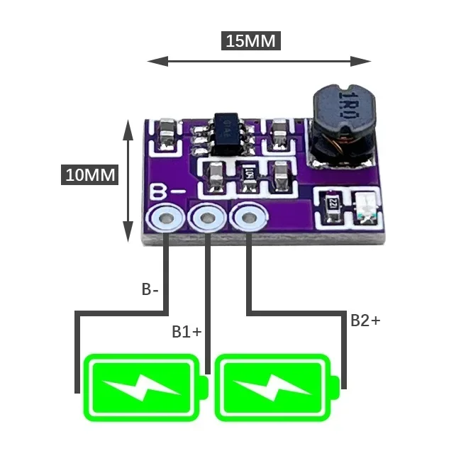 2S Ternary Lithium Battery High Current Active Equalization Protection Board Module