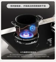 natural gas stove household kitchen anti-dry burning double stove fire gas stove QGBE2