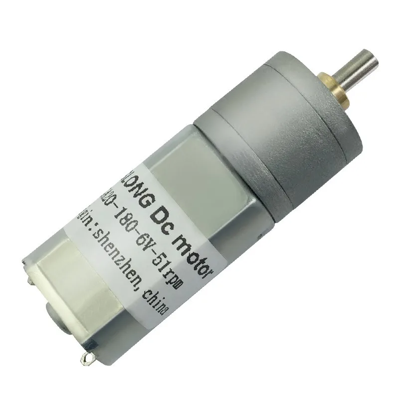 JGA20-180 Gear Motors Micro DC Gear Motors DIY Low Speed Motors 20/40/51/100/200/400RPM 3V 6V 9V