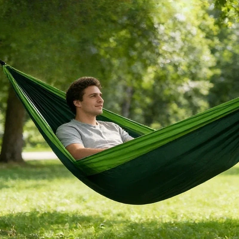 Camping Dedicated Ultra Light Swing Beds Anti Rollover One-piece Hammock Field Hiking Portable Hanging and Resting Sun Loungers