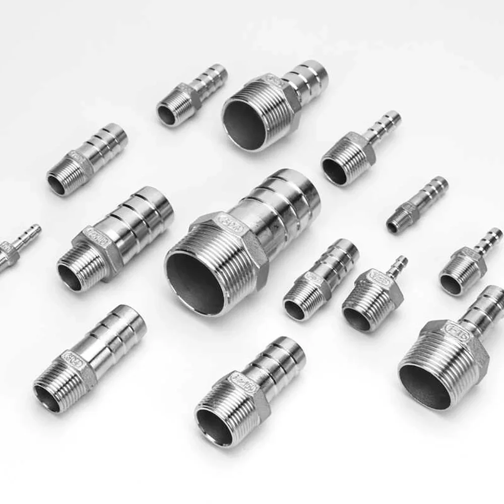 Stainless Steel Joint 8/20/25/32/40-50mm Hose Barb Tail 3/4