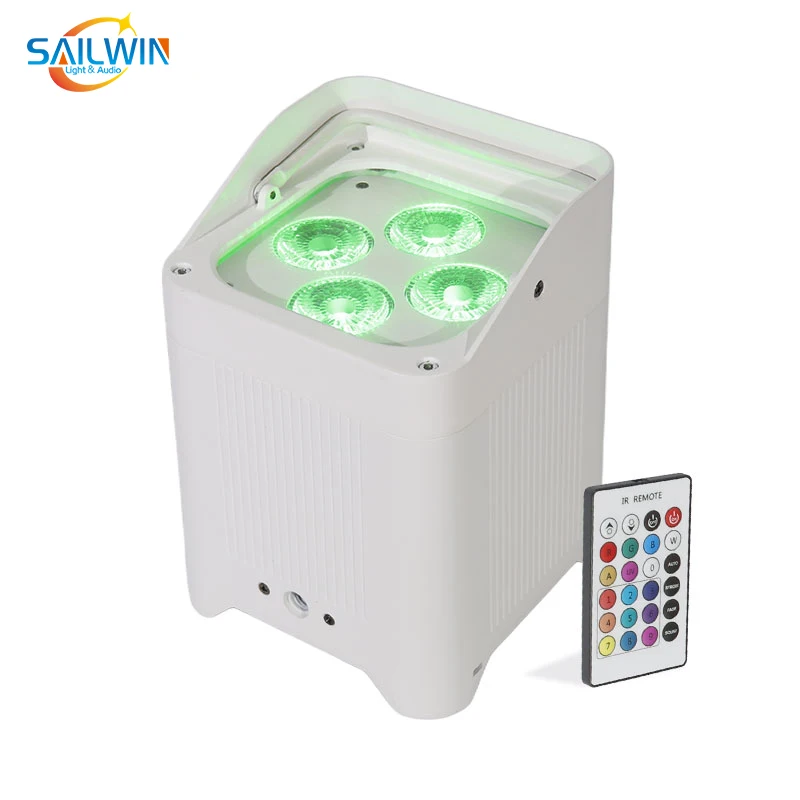 Sailwin Party 4x18w Rgb 6 في 1 Led Par Light بطارية لاسلكية للتحكم عن بعد