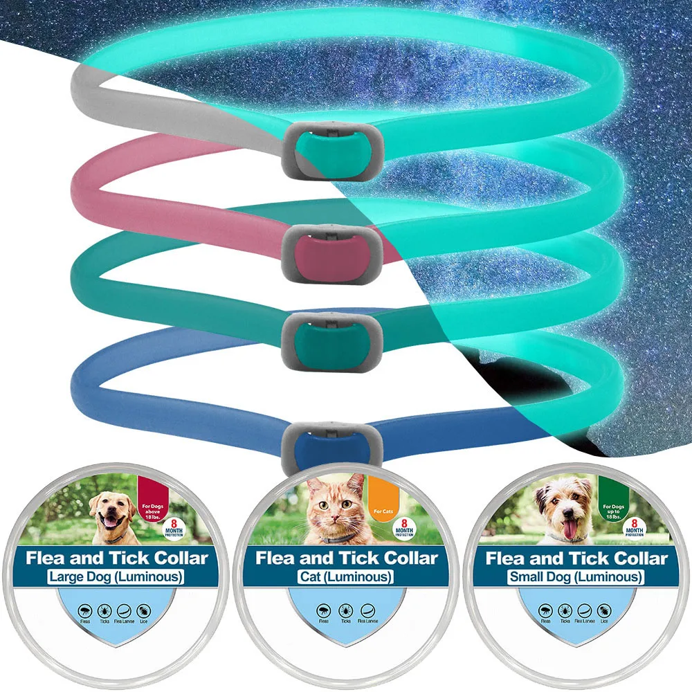 

Reflective Pet Dog Cat Collar for Cat Soft Rubber Flea and Tick Collar for Cat Puppy Large Dogs