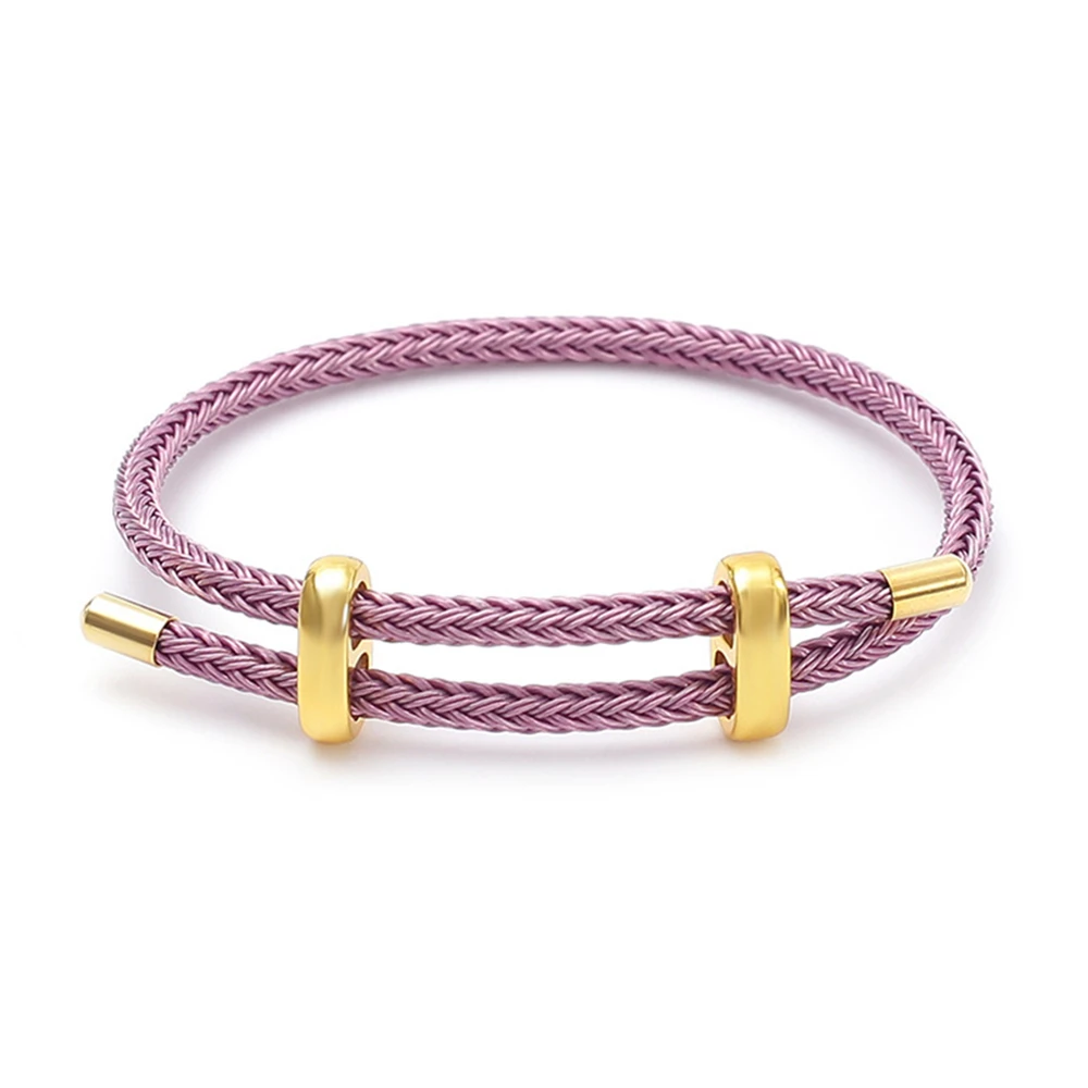 Handmade Woven Wire Rope Adjustable Bracelet, Luxury Gift