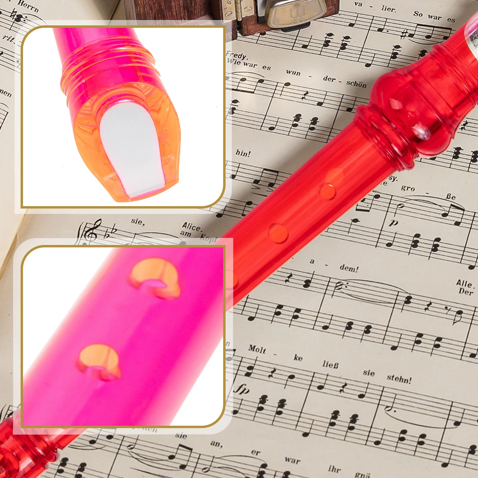 

4Sets Resin 8-Hole Clarinet Beginner Practice Clarinet Children Wind Instruments Excellent Sound Effect Practice Wind Instrument