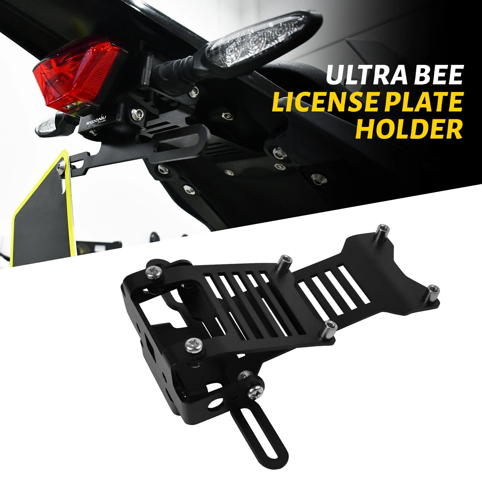 

Motocross Taillight License Plate Bracket License Plate Holder for Surron Ultra Bee Electric Dirt Bike Motorcycle Accessories
