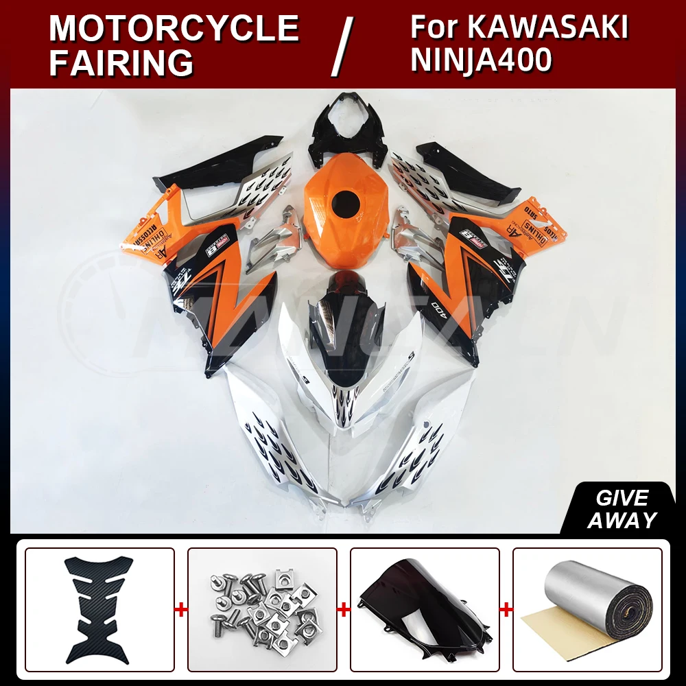 Motorcycle fairings kit full Injection for KAWASAKI Ninja400 2018-2021 High Quality ABS Body Kit black bule green 13 color