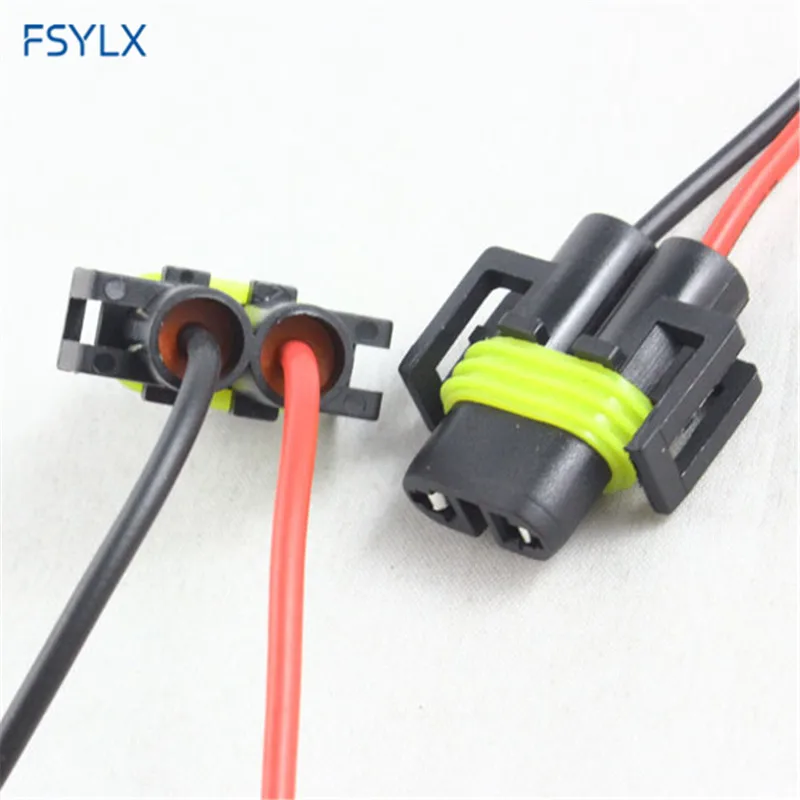 FSYLX Heat Resistance H8 H9 H11 881 socket Car halogen LED fog light connector holder socket Wiring Harness H11 LED Socket Plug