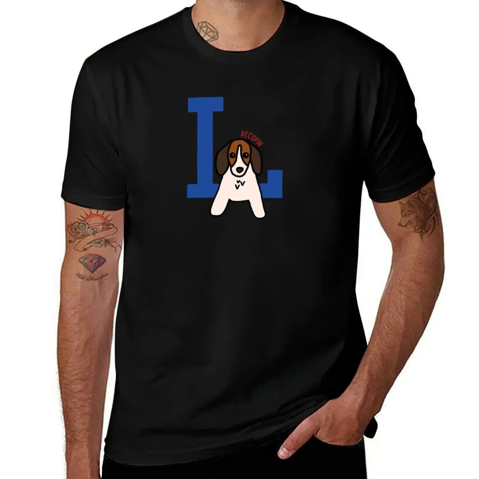 

Ohtani Decopin (Decoy) Dog LA Dodgers Logo T-Shirt vintage clothes oversized vintage mens clothes