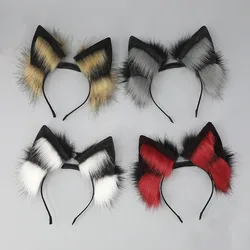 Rechargable Electric Moving Wolf Ear Swinging Headband Cosplay Accessories Carnival Halloween Club Pub Masquerade Party Headwear